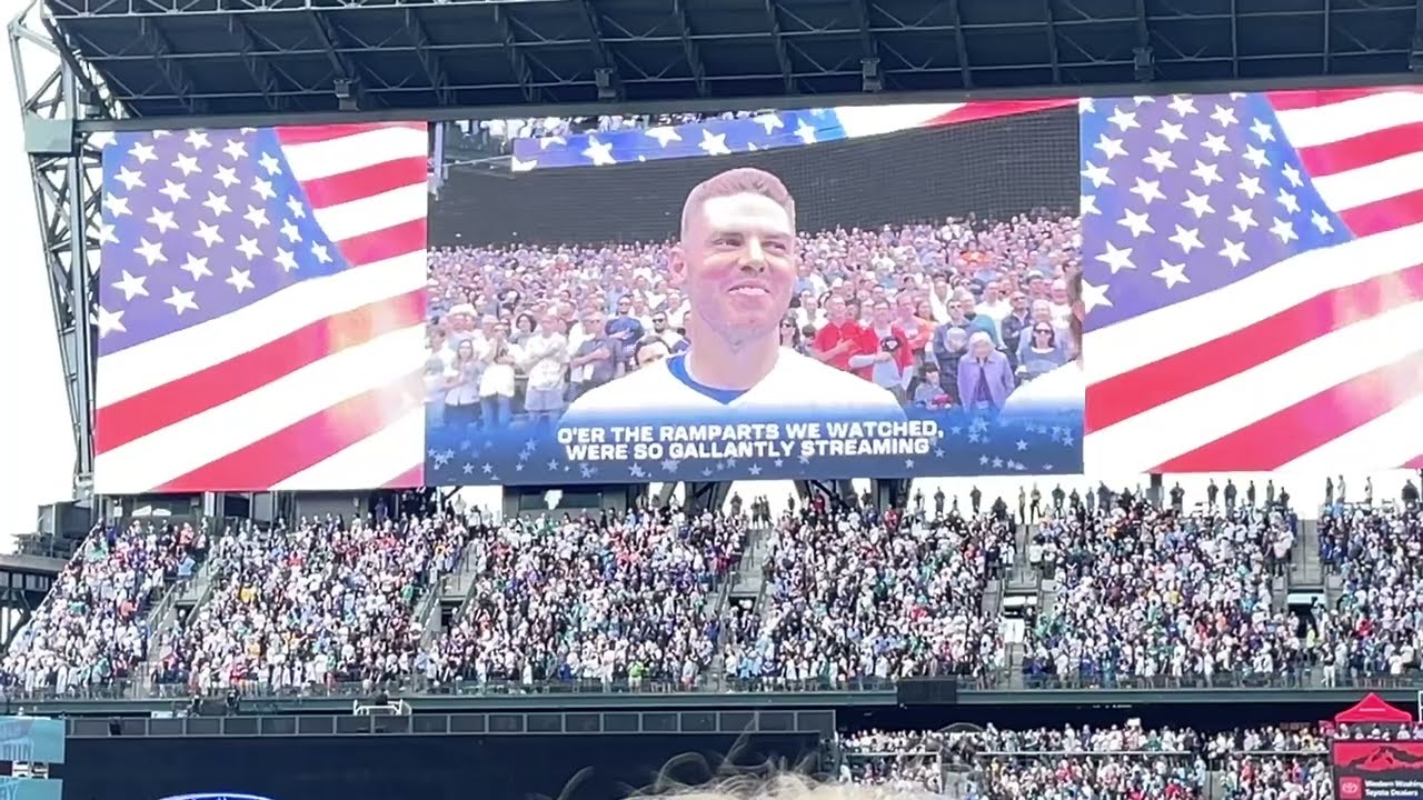 IAM TONGI sings National Anthem @MLB All Star Week HomeRun Derby