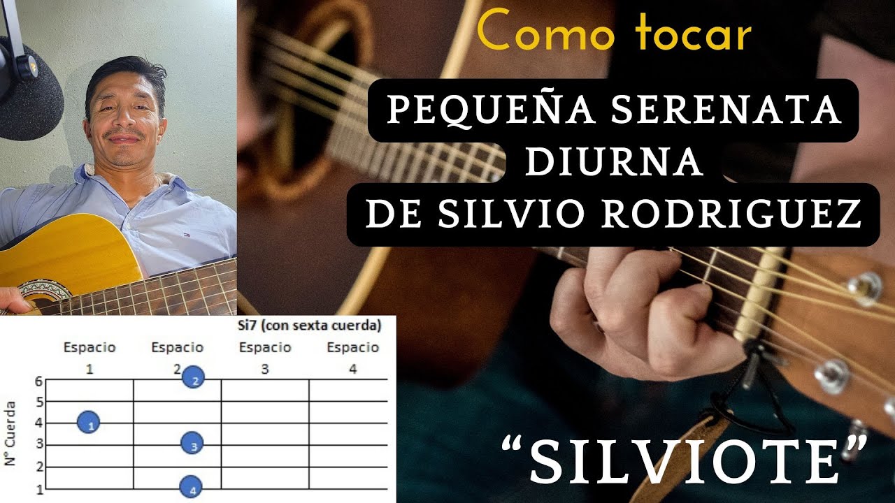 Como tocar en guitarra Pequeña Serenata Diurna Silvio Rodriguez Tips Unicos Acordes