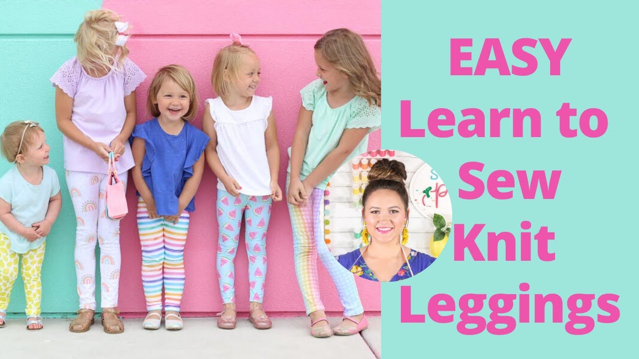 FREE EASY How to Sew Leggings for Kids with Sweet Red Poppy