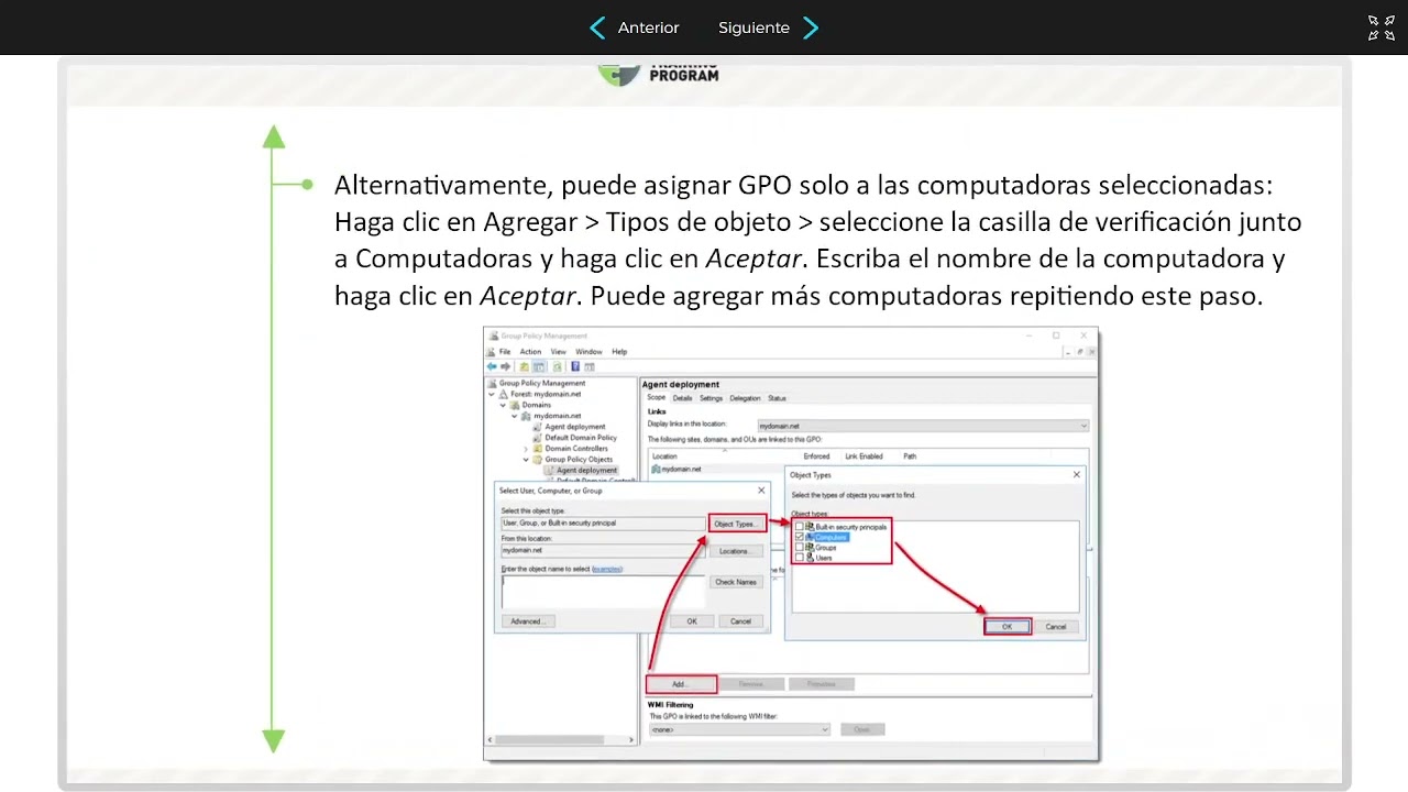 6 2 - ESET Instalación del agente vía GPO y SCCM
