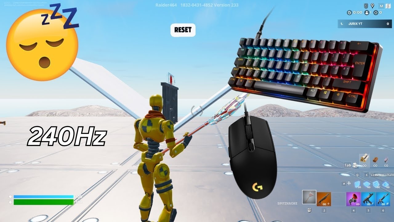 SteelSeries apex pro mini asmr😴 1v1 build fights 🏆 satisfying keyboard Fortnite 240 fps 4k
