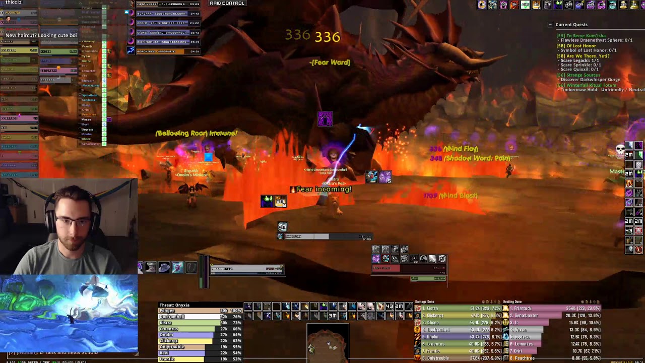 Spriest tanking Onyxia - Classic WoW