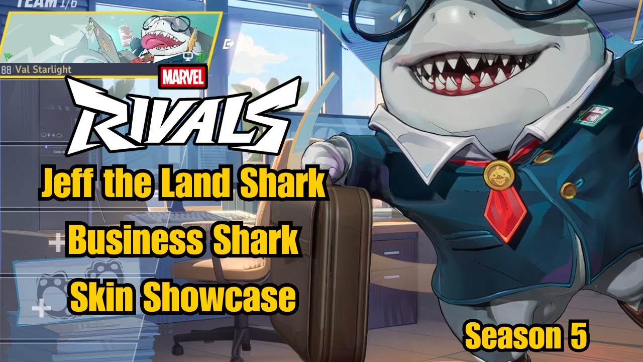 Jeff the Land Shark | Business Shark Skin Showcase | Marvel Rivals Gameplay Season 5
