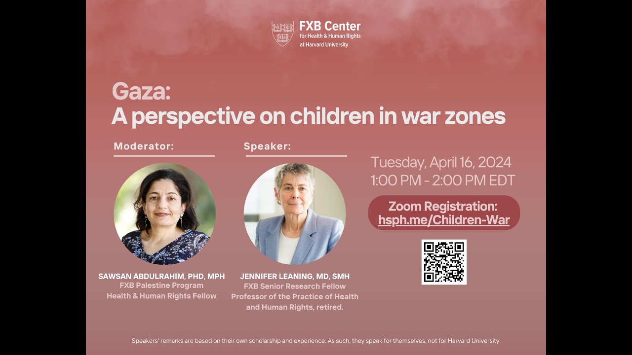 Gaza: A perspective on children in war zones