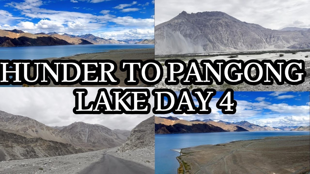 Hunder To Pangong Lake Very Beaturiful Landscape Road Journey Vlog Day 4