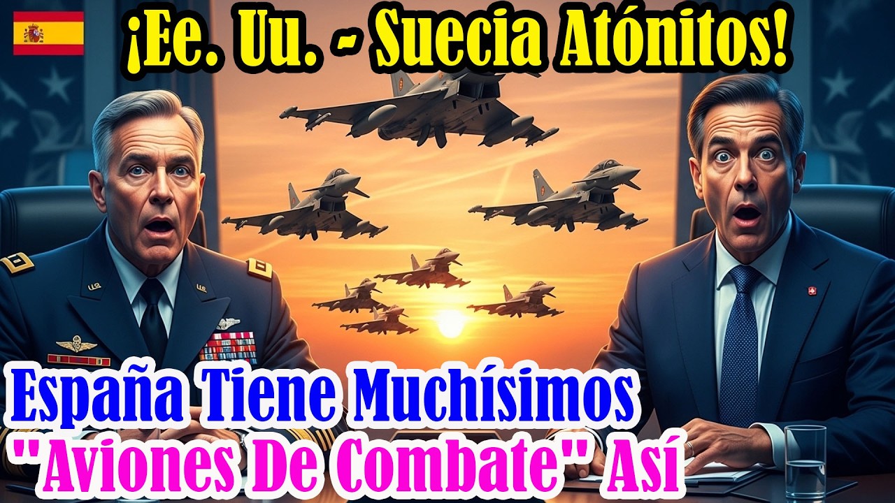 ¡EE. UU. y Suecia asombrados! Descubren cuántos cazas tiene España y potencias corren a vender armas