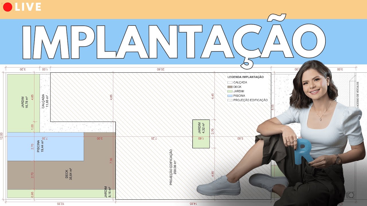 Implantação, legenda e tabela de áreas | Revit na Prática - Live 124