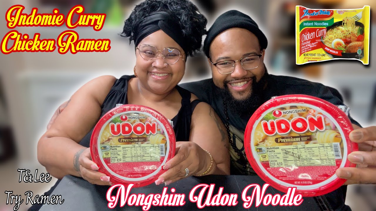 T&LEETV TRY RAMEN CURRY CHICKEN AND  NONGSHIM UDON NOODLES