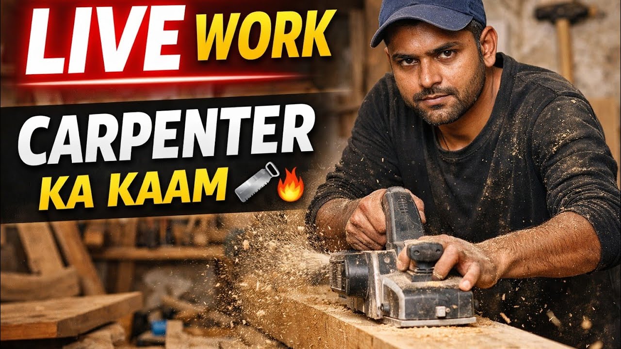 🔴 Live Carpenter Work Vlog 🪚 | लकड़ी का शानदार काम | Daily Work Live | Derawal Vlog The Rahul Vlogs
