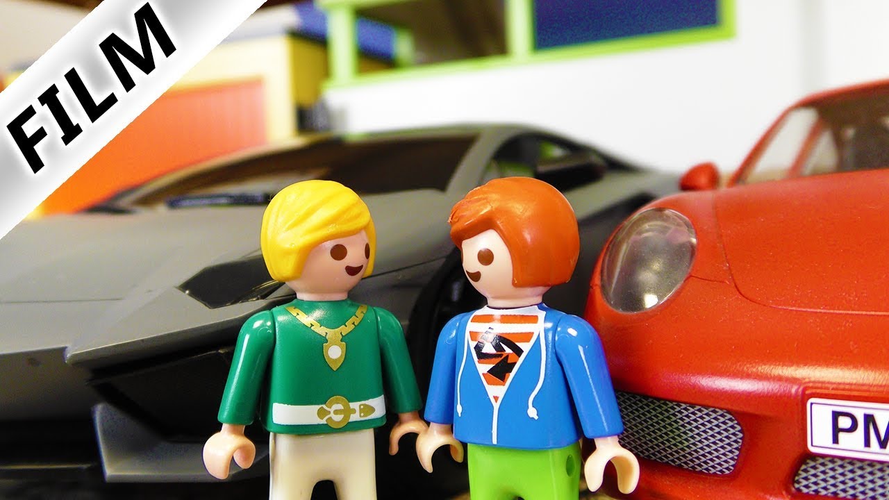 Playmobil Film deutsch | LAMBORGHINI VS PORSCHE - Schnösel gegen Julian | Kinderserie Familie Vogel
