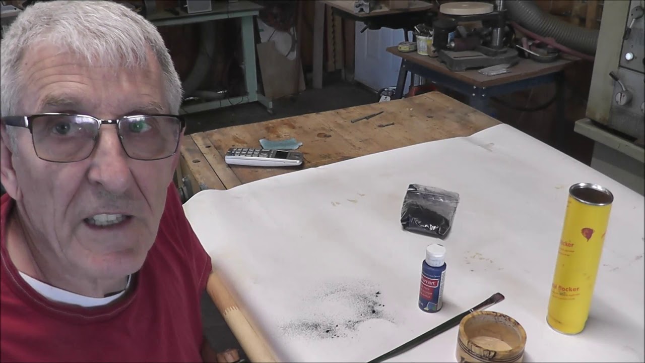 FLOCKING, How to get a velvet finish on any surface, demonstration