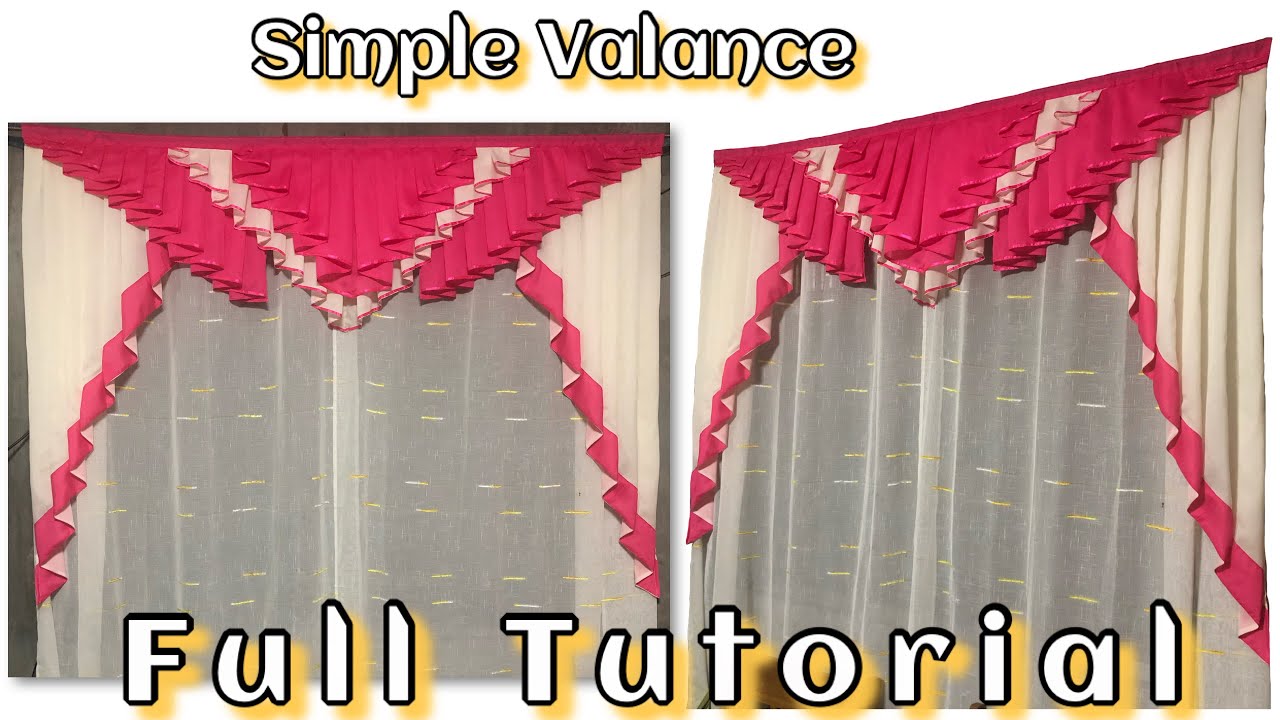 How to make a Simple Valance | Curtains & Valances | Full Tutorial for beginners