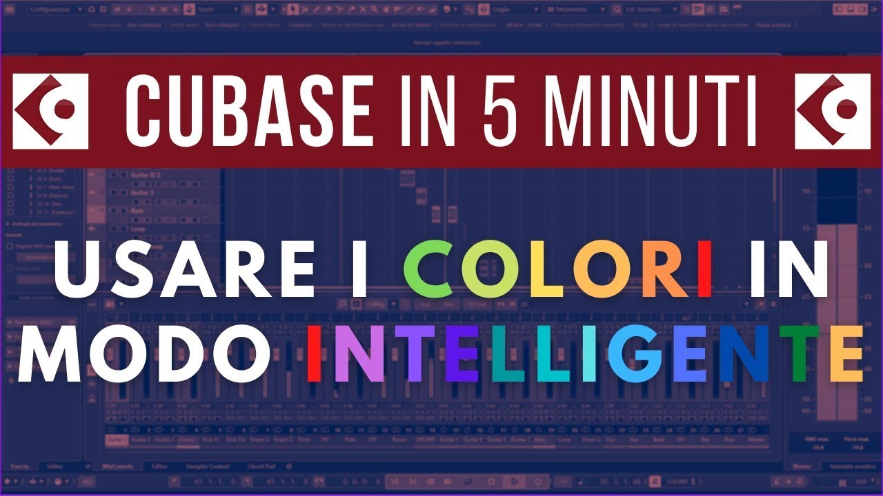 Cubase - Usare i COLORI in modo intelligente
