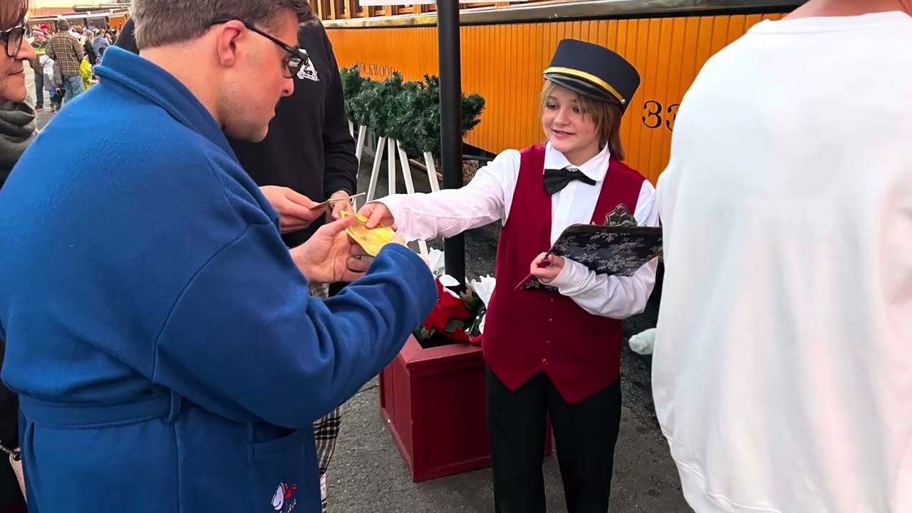 Riding the @DurangoTrain Polar Express train ride!!