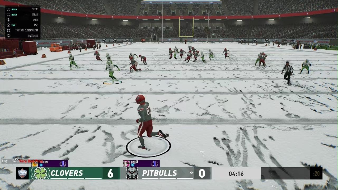 me and my friend playing Maximum football.