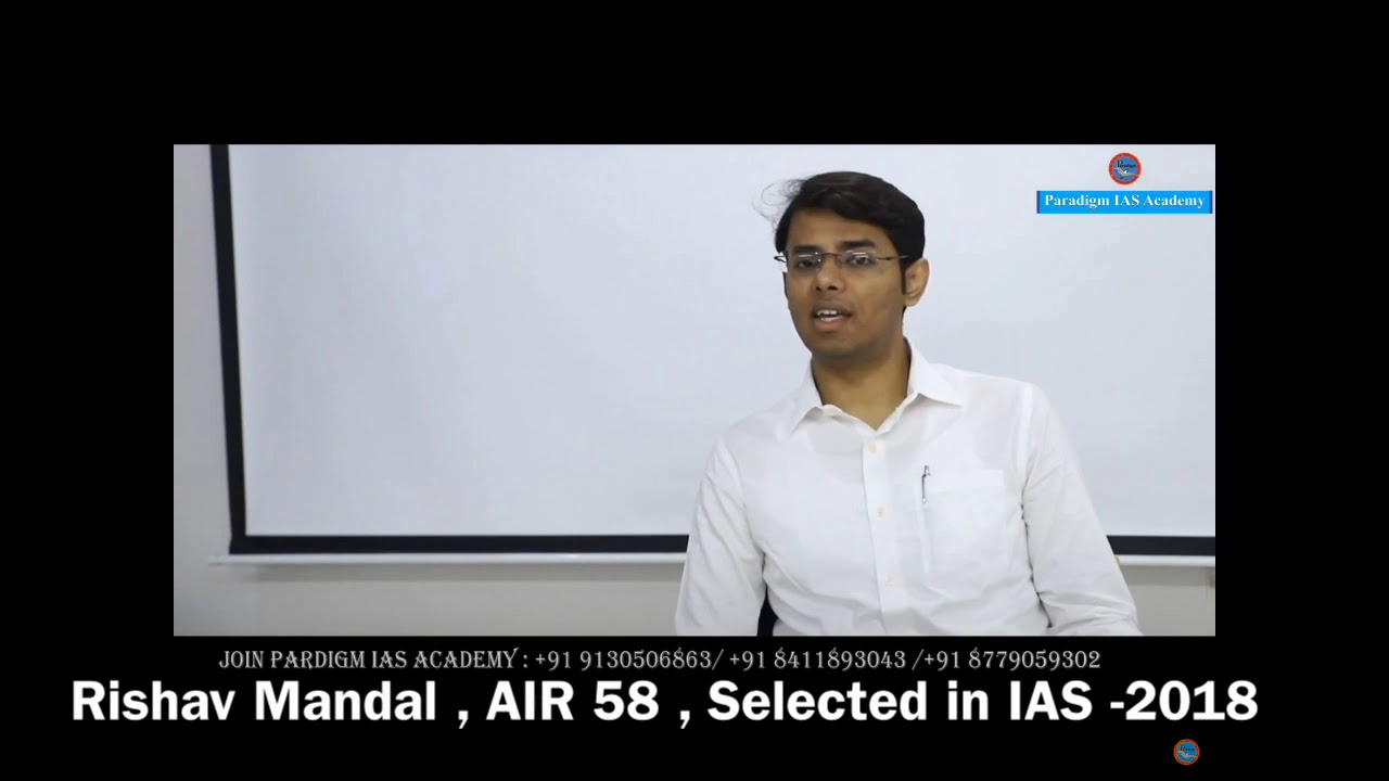 Basics About CSE by -RIshav Mandal, AIR 58 , Selected In IAS-2018