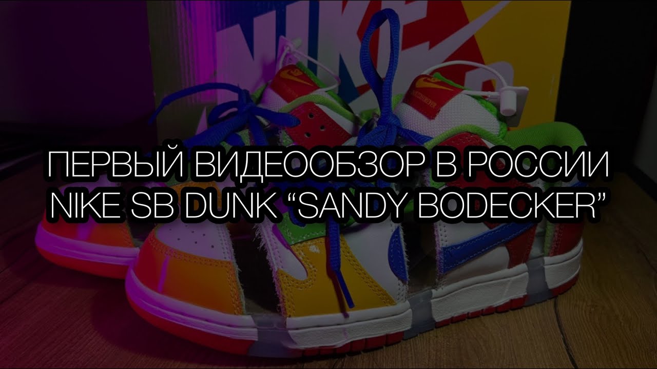 ПЕРВЫЙ ВИДЕО ОБЗОР В РОССИИ EBay x Nike SB Dunk Low &laquo;Sandy Bodecker&raquo; 2022