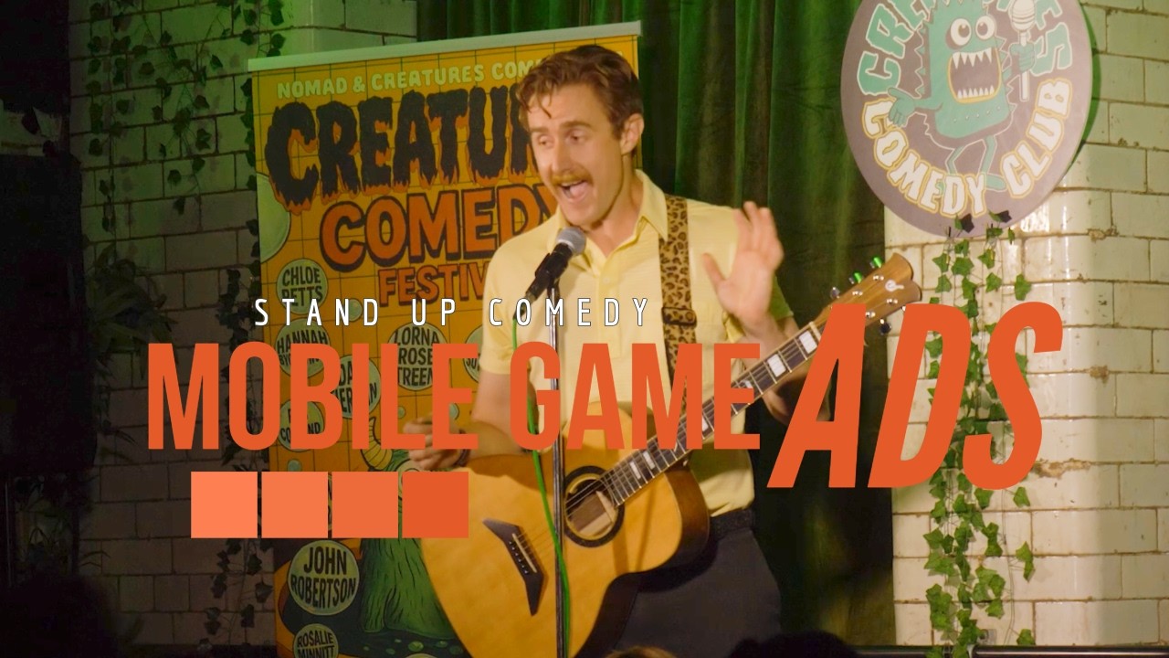 Stand Up Comedy - YouTUbe ads, mobile gaming, King Charles and dating on the spectrum