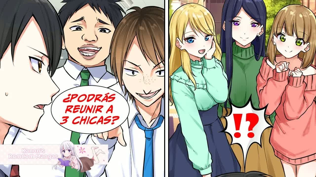 Mis compañeros de trabajo me dijeron que reúna a 3 chicas para hacer una cita [Doblaje Latino]