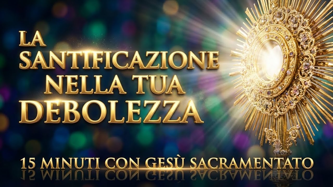 15 MINUTI CON GESU SACRAMENTATO - La Santificazione nella Tua Debolezza