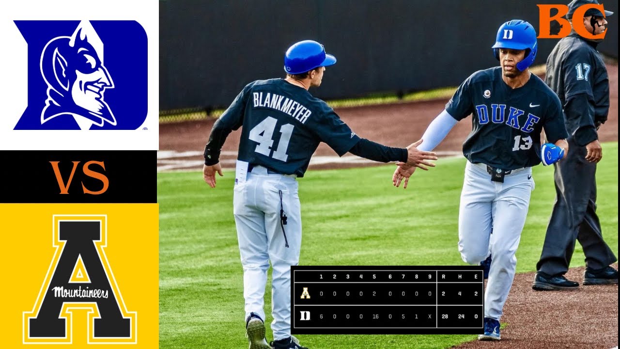 Duke vs App State Highlights | DUKE SCORES 28 RUNS | March 5, 2024 | College Baseball