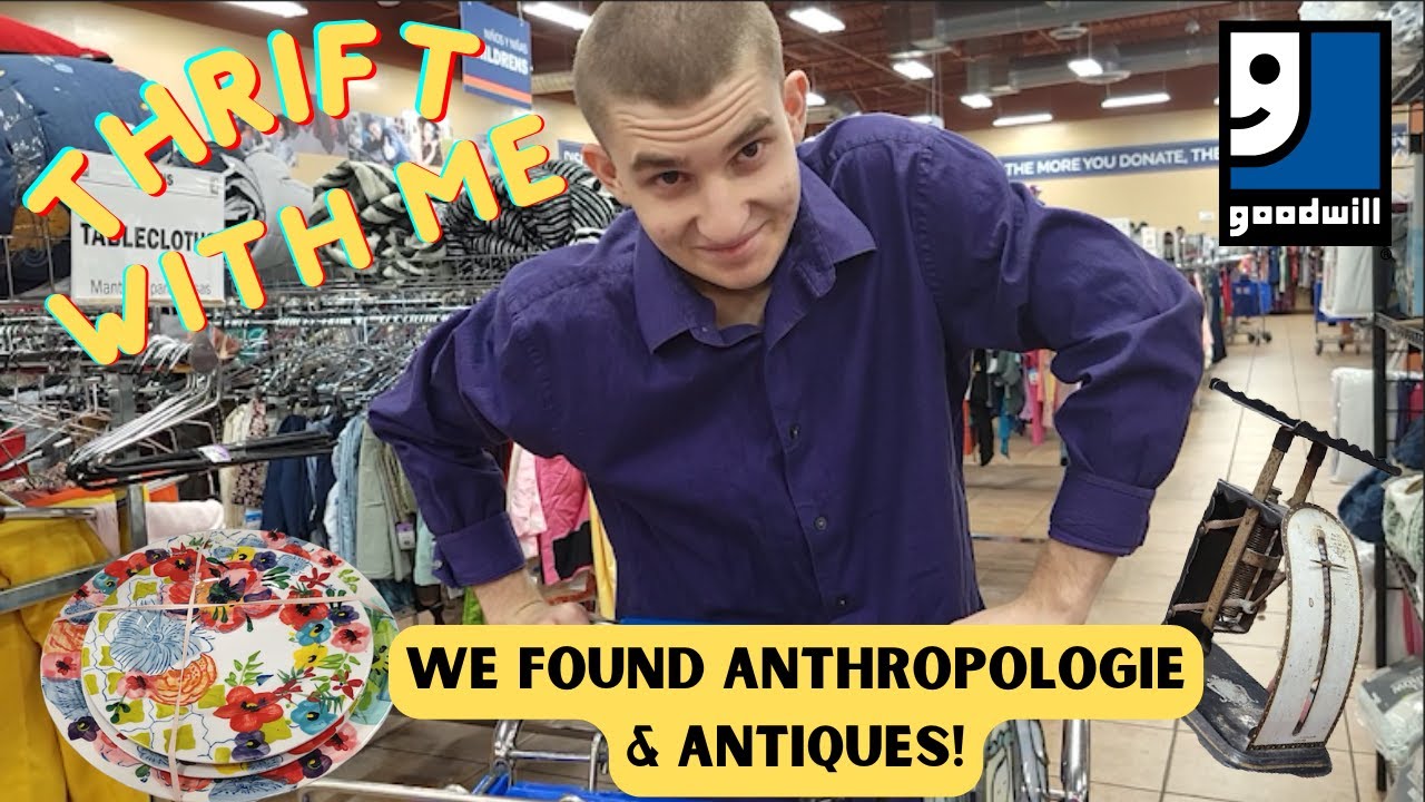 Anthropologie and Antiques All at the Same Goodwill Store | Thrift With Me in Las Vegas