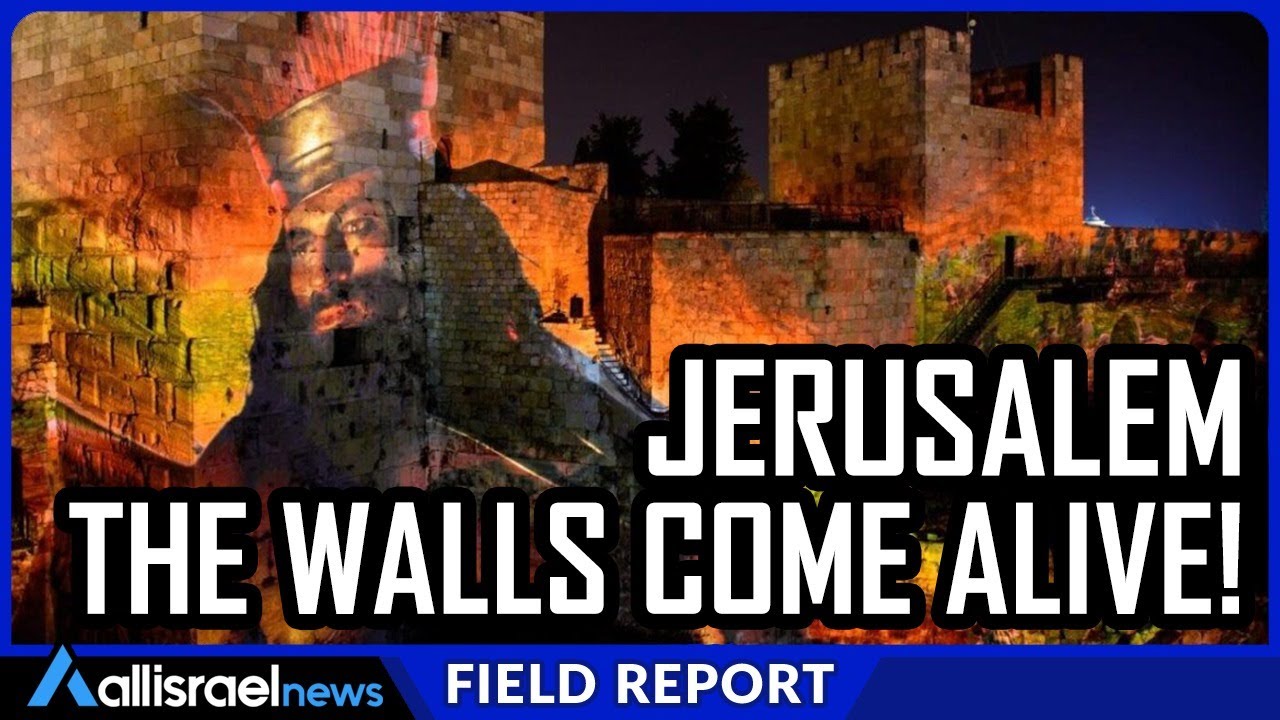 Jerusalem at Night: Stunning Light Show at the Tower of David | Must-See in Israel!