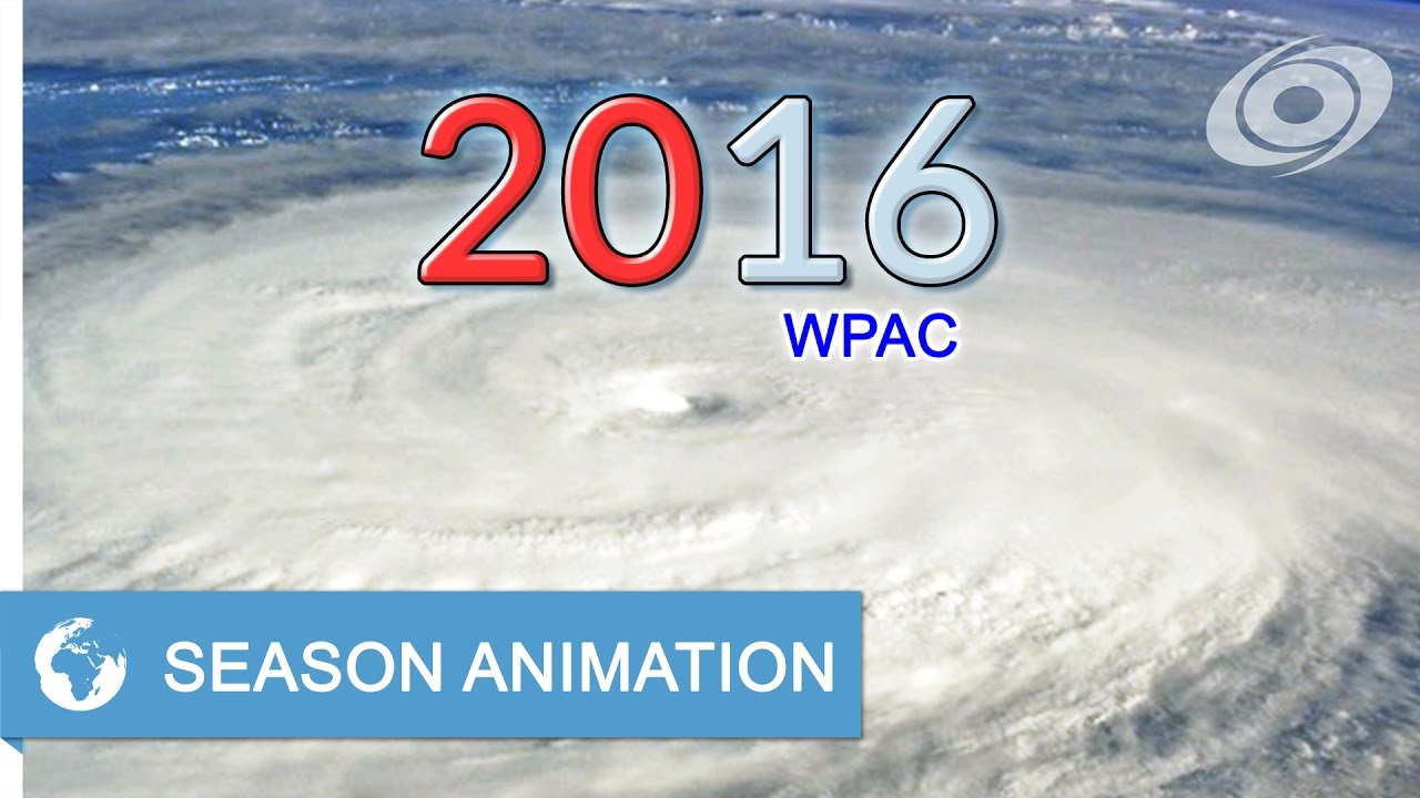 2016 Pacific Typhoon Season Animation