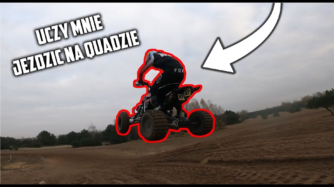 UCZĘ SIĘ JEŹDZIĆ NA QUADZIE 😲 PRAWIE Z NIEGO SPADŁEM 🤕
