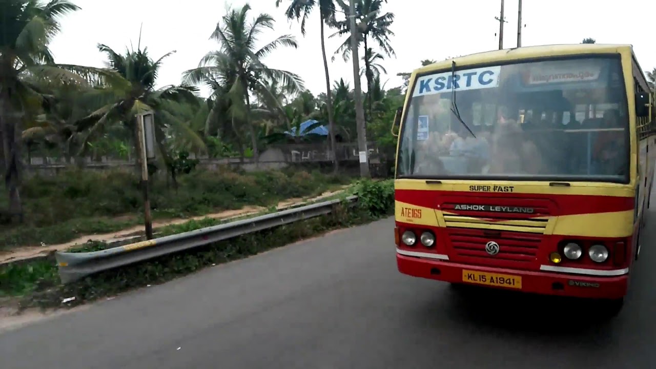 KERALA SRTC FAST PASSENGER AND SUPER FAST BUS OVERTAKING