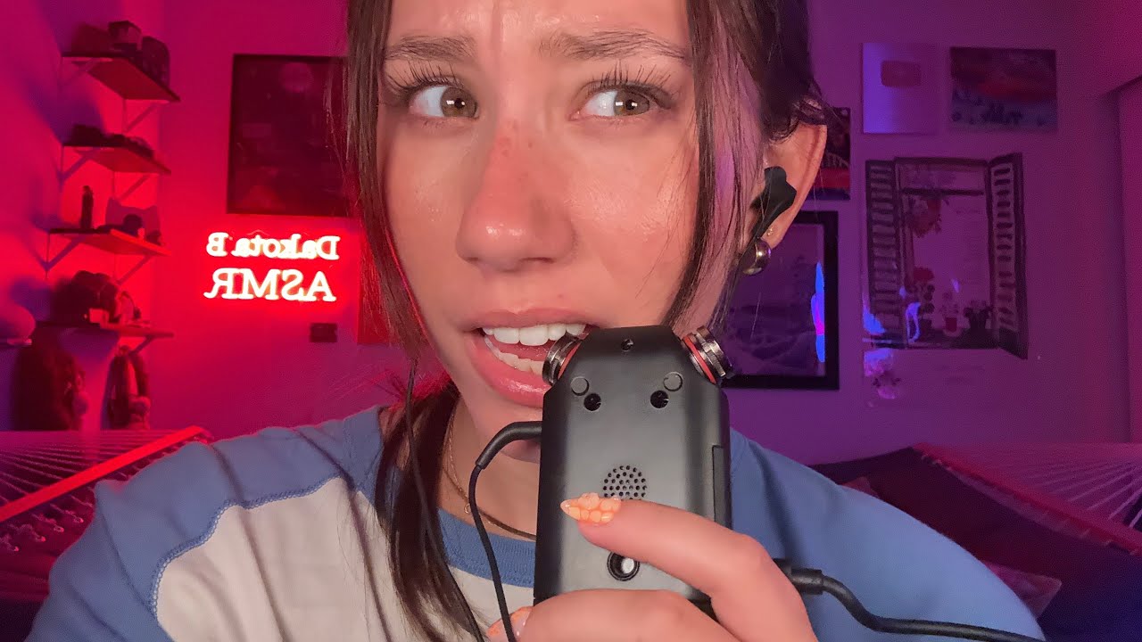ASMR | Mic Biting, Kissing, and Touching Tascam