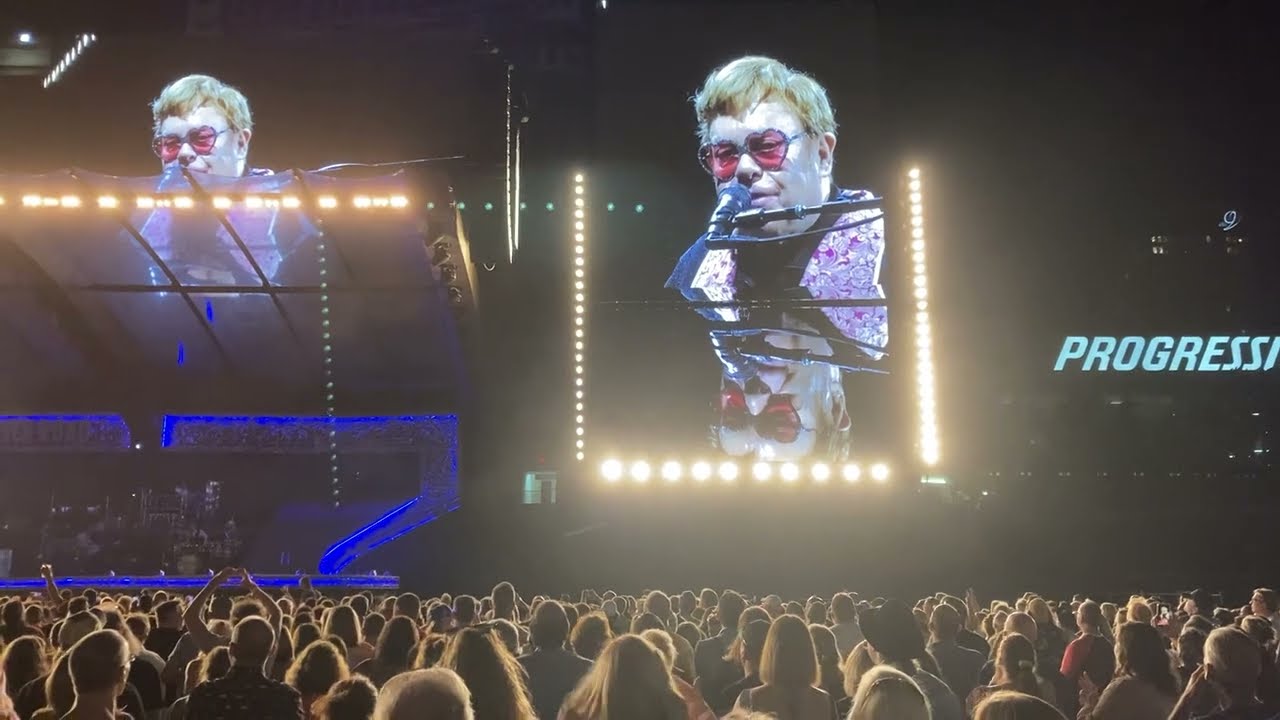 Elton John (Goodbye Yellow Brick Road & Farewell Speech) LIVE in Cleveland - July 30, 2022