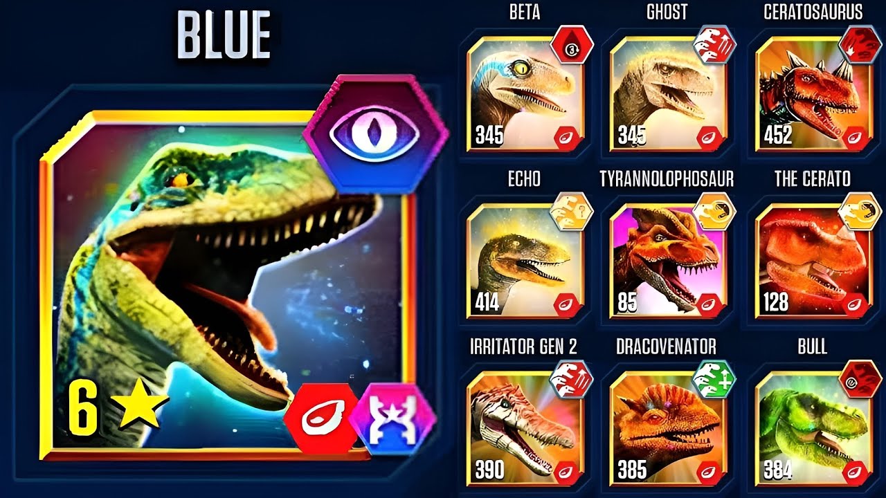 CARNIVORE CARNAGE BLUE MAXIMUM MODS | JURASSIC WORLD THE GAME