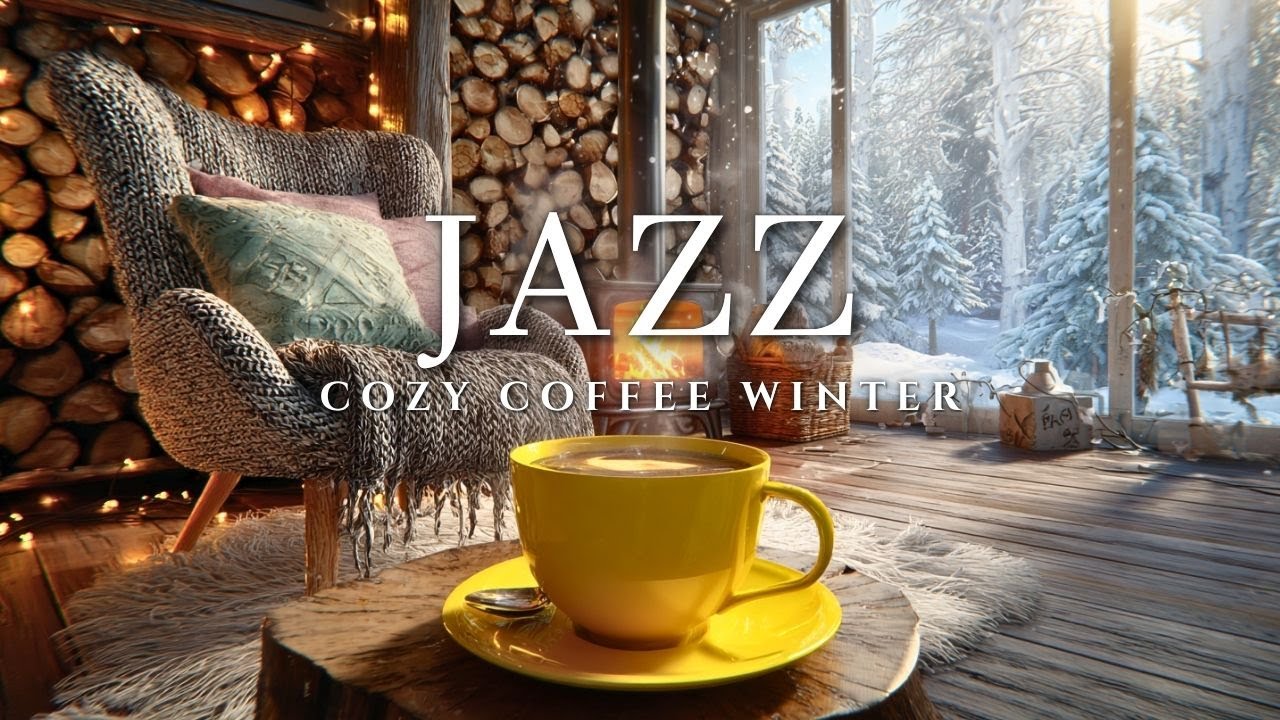 Peaceful Snowy Afternoon with Warm Bossa Nova Piano