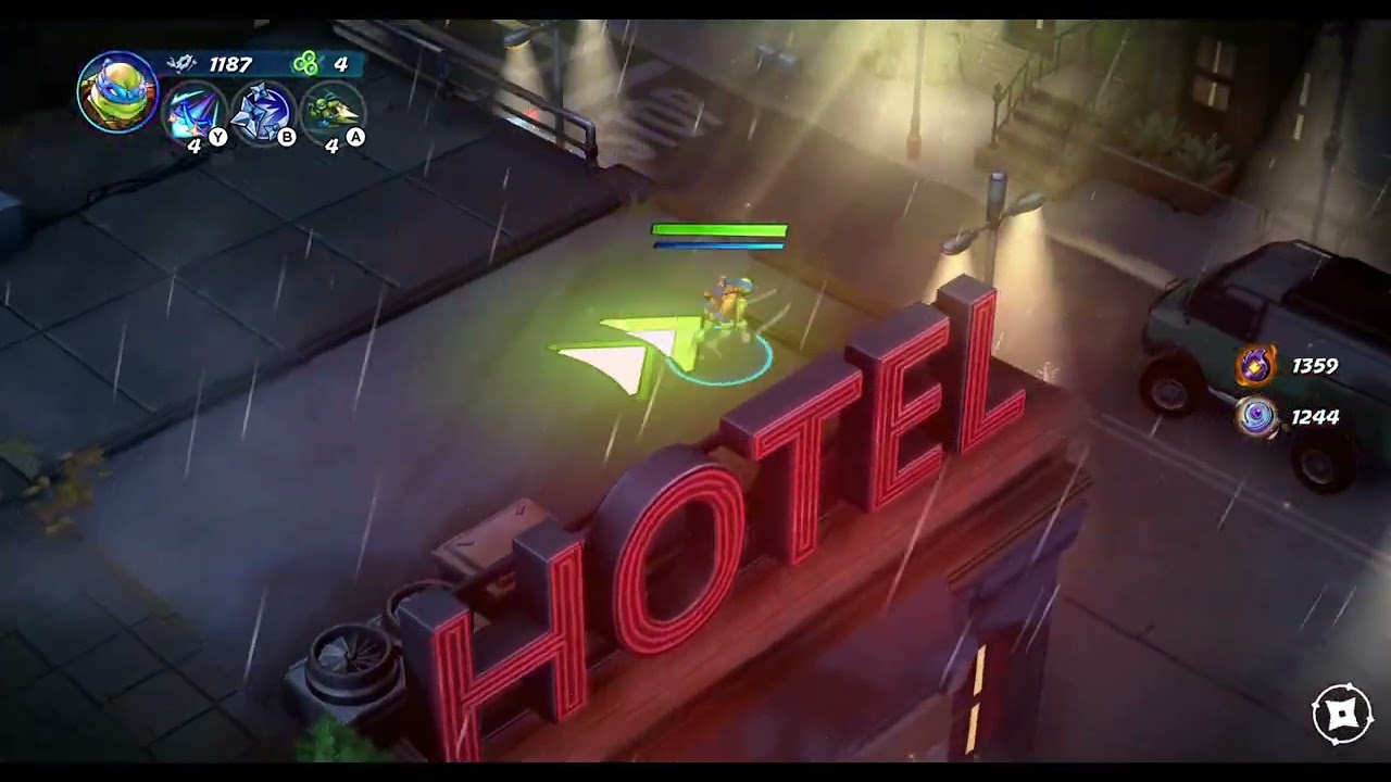 TMNT Splintered Fate Leo shuriken dashes