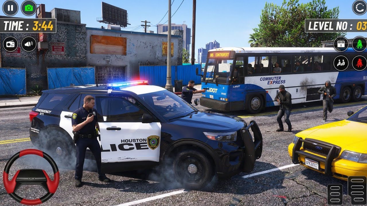 Police Car Chase Simulator 3D | High Speed Police Chase Gameplay | Realistic Police Game