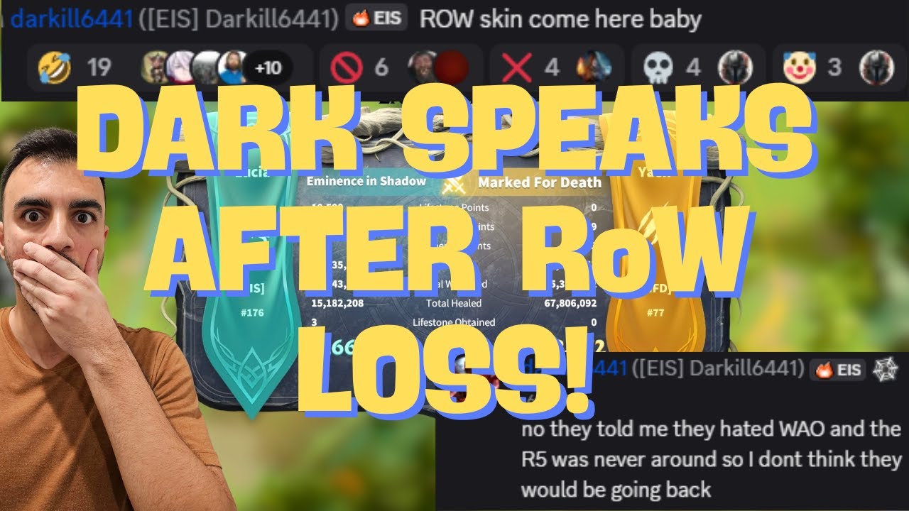 Darkill Words After RoW League Elimination SHOCKED ME! | Call of Dragons
