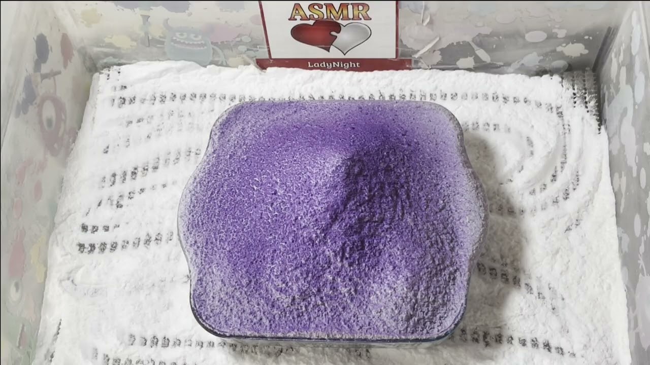 #ASMR Purple + White Baking Soda #957
