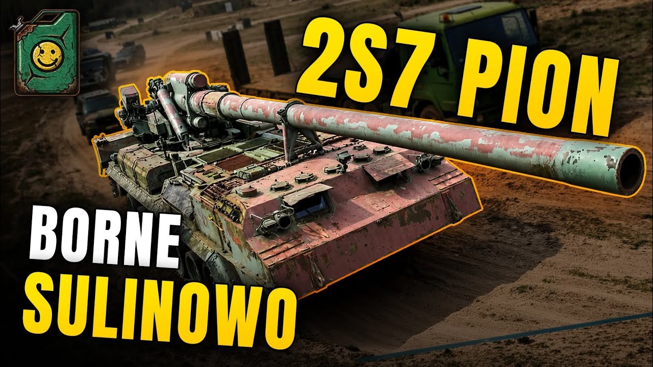 Ogromna Armata 2S7 PION jedzie do Bornego Sulinowa!