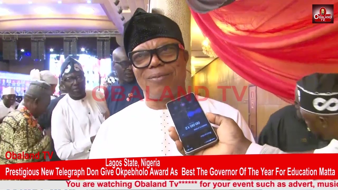 Prestigious New Telegraph Don Give Okpebholo Award As  Best The Governor Of The Year For Education M