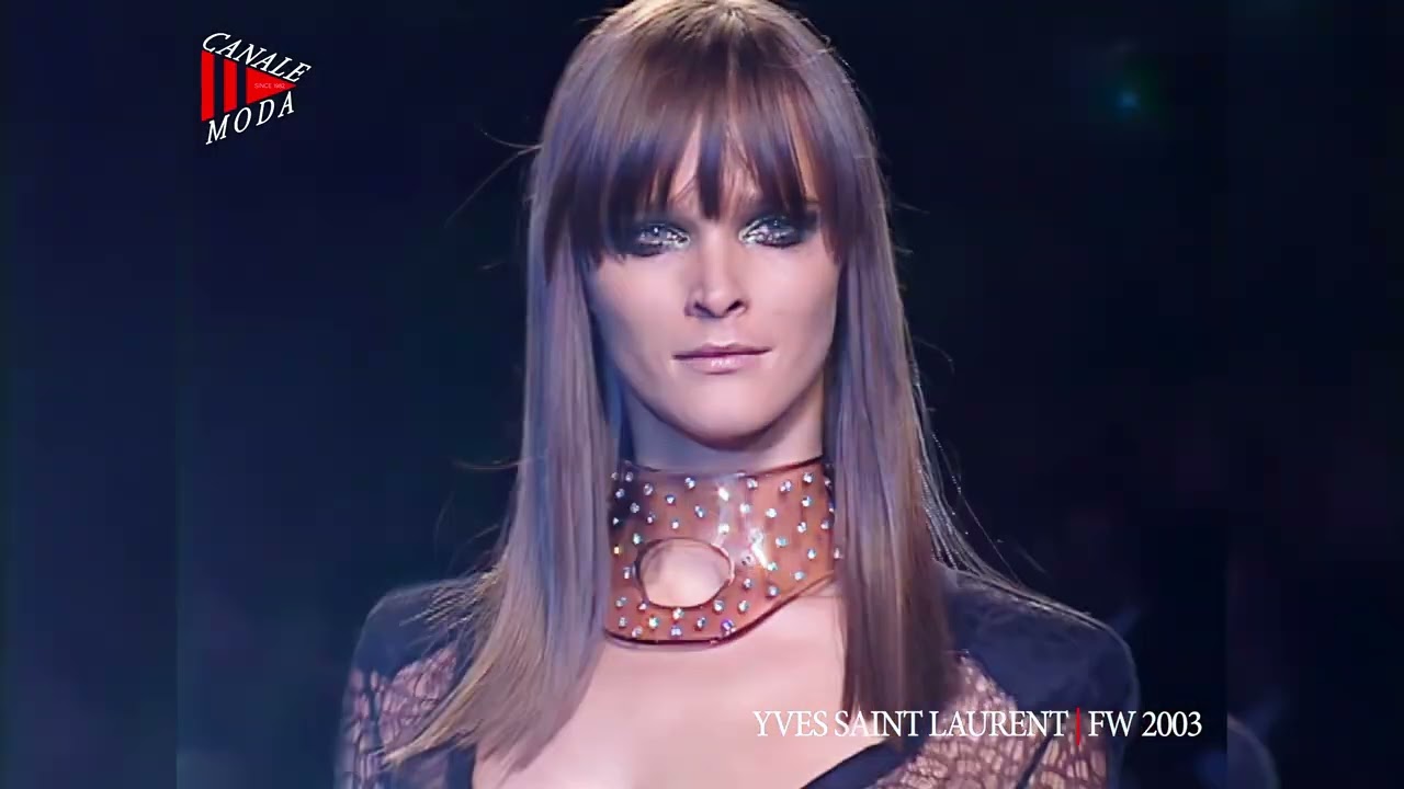 YVES SAINT LAURENT Fall Winter 2003 Paris 4K - Canale Moda