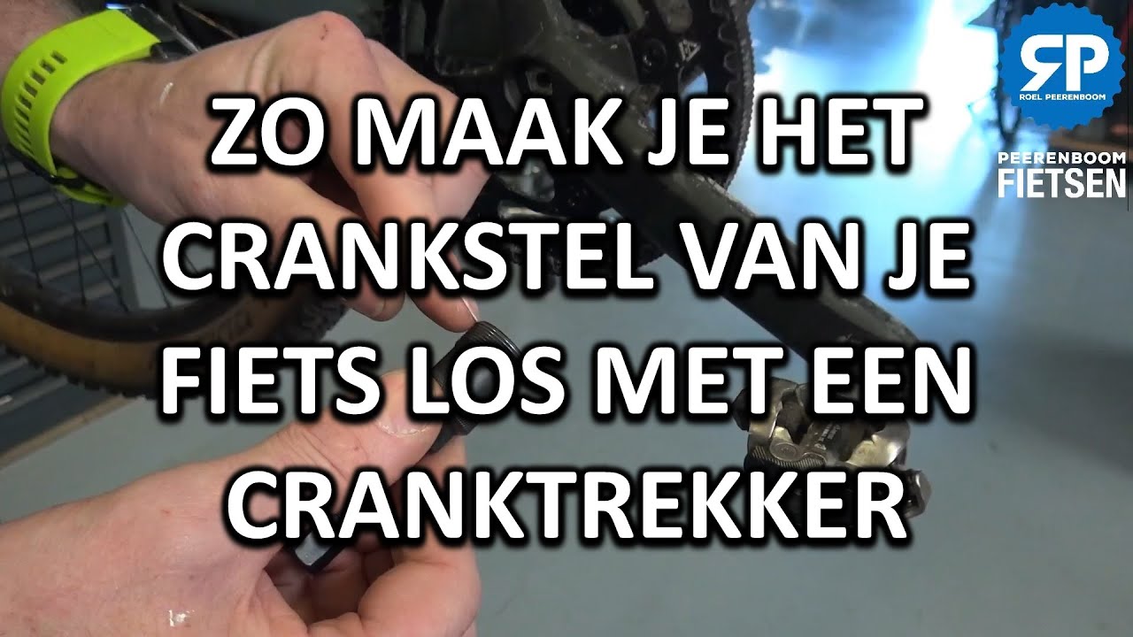 ZO MAAK JE HET CRANKSTEL VAN JE FIETS LOS MET EEN CRANKTREKKER