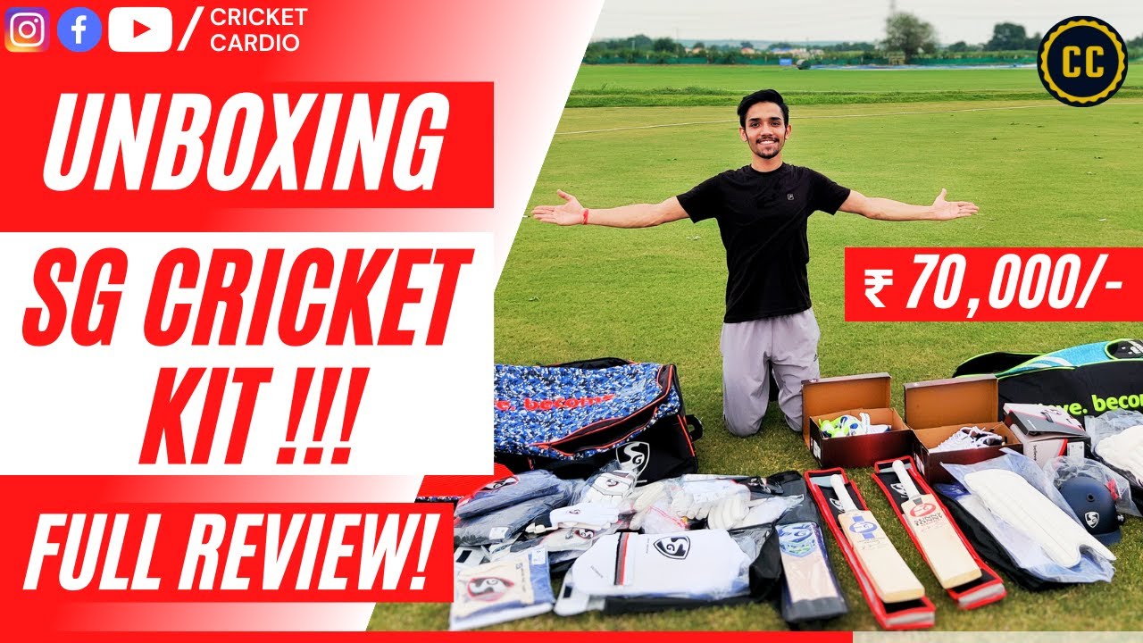 SG CRICKET KIT UNBOXING | SG FULL CRICKET KIT BAG REVIEW