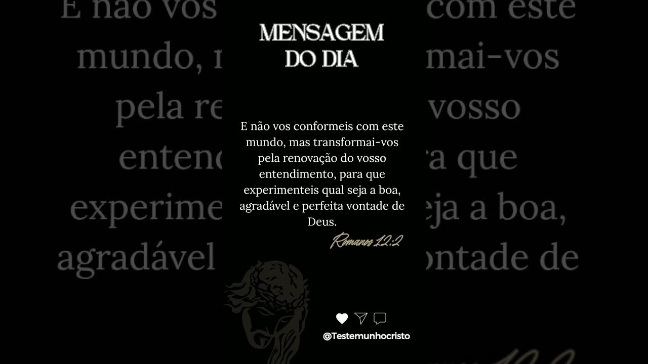 Mente Renovada, Vida Transformada! 📖💫 #biblia #palavra&nbsp; #verciculo #reflexion #motivation