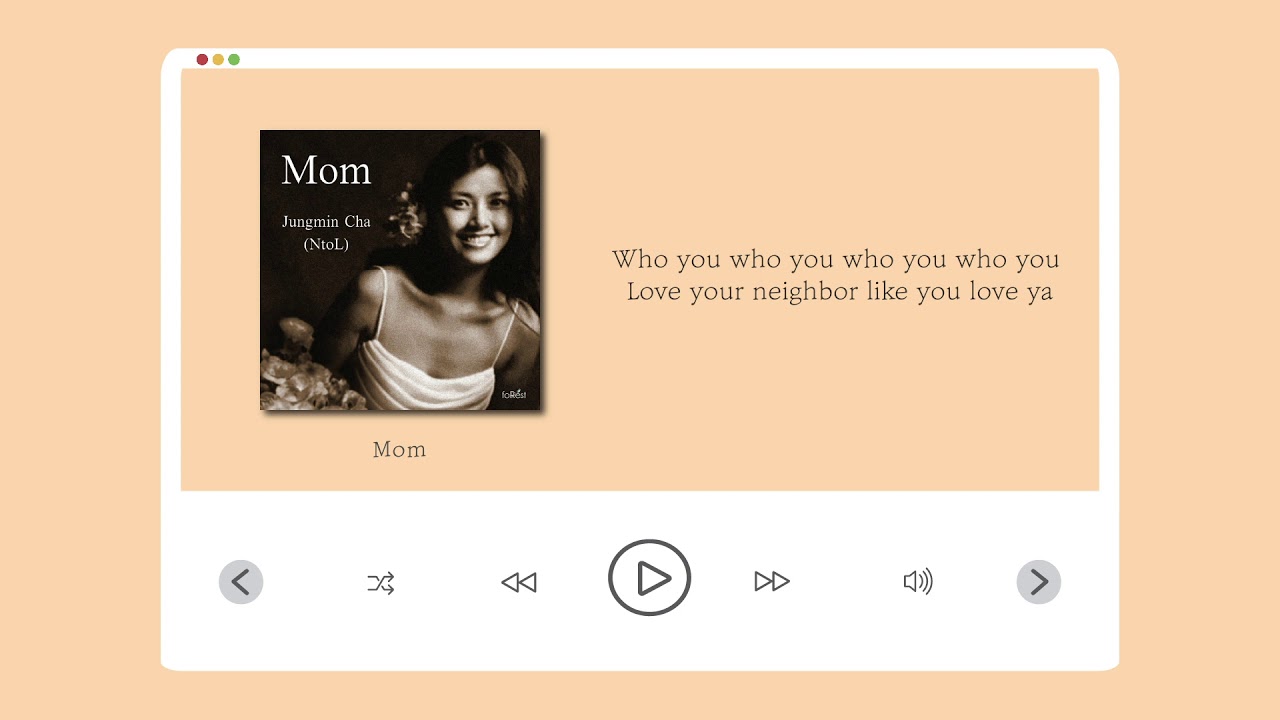 [Lyrics] 차정민(NtoL) - Mom