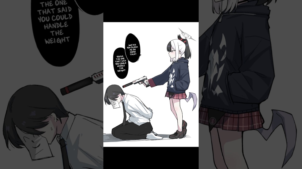 [Blue Archive] Why Did You Block This Demon, Sensei?! 😱 | #comic #manga #buearchive