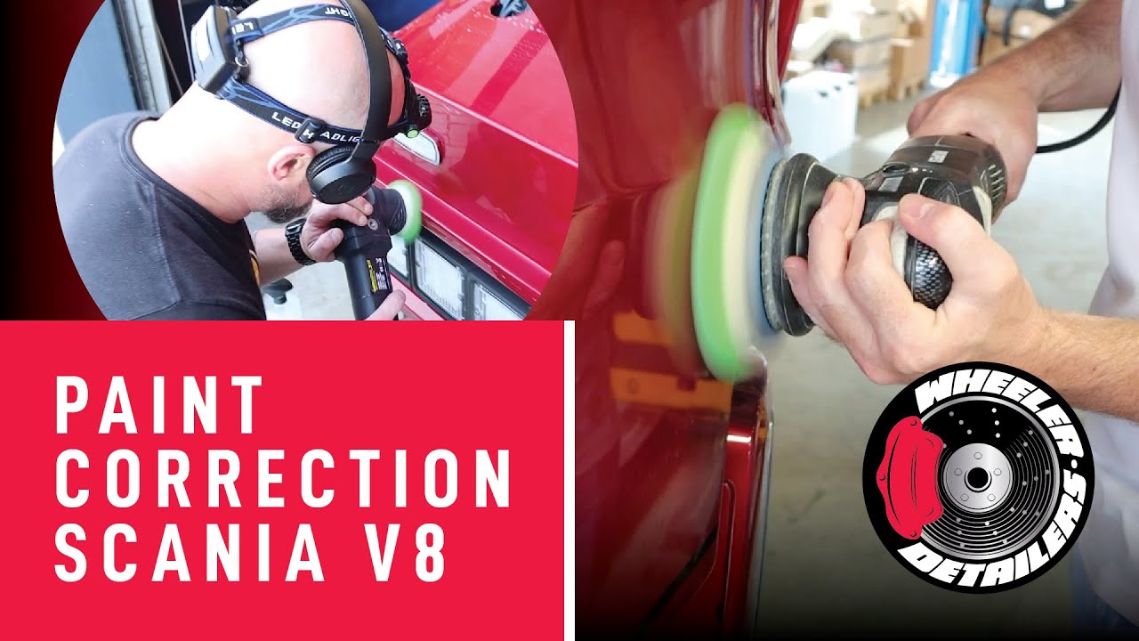 CARCARE24.EU | TRUCK POLISHING | PAINT CORRECTION | MENZERNA | D CON DELTA PADS | SCANIA V8 | TRUCK