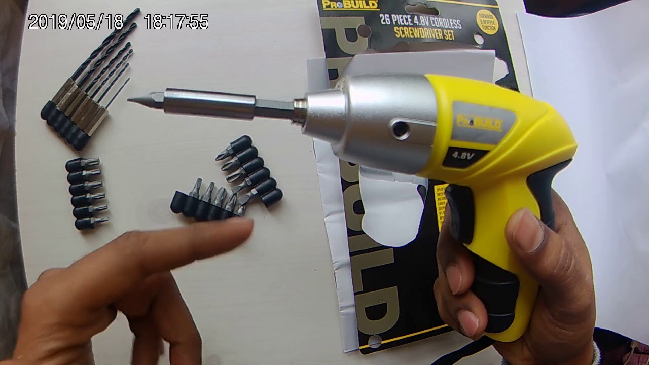PRO-BUILD CORDLESS SCREW DRIVER AND DRILL MACHINE