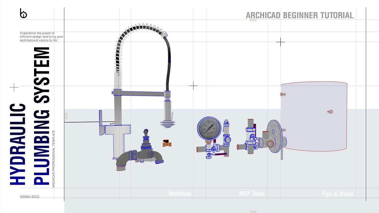 ArchiCAD Hydraulic Plumbing Systems | How To Easily Create Plumbing