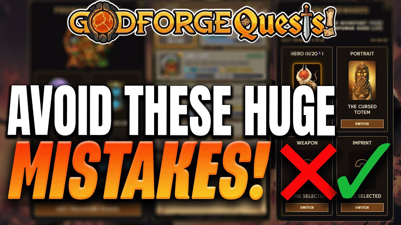 3 самые большие ошибки, которые вы совершаете прямо сейчас в Godforge!